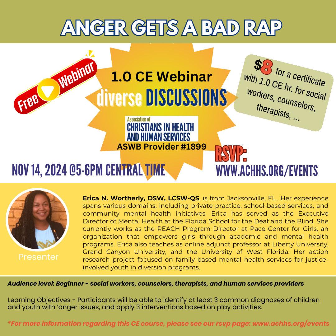 Anger Gets a Bad Rap Webinar – 1.0 CE